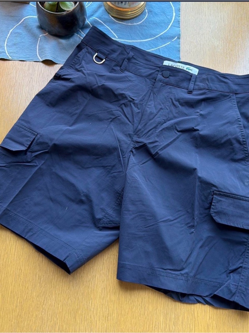 Lacoste Navy blue cargo shorts 34